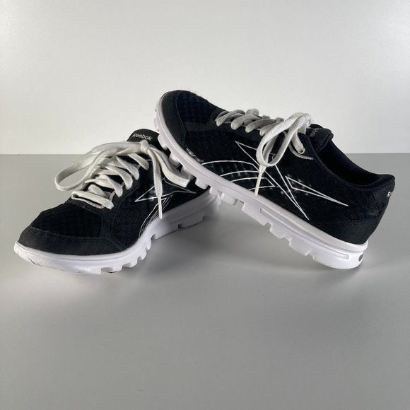 Reebok Shoes - Womens Reebok Your Flex Black Gym Training Shoes US Size 6